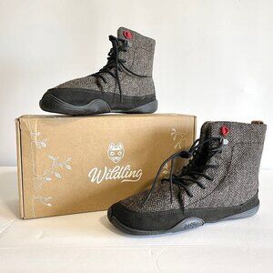 Wildling Nord/North Wolf Minimalist Outdoor Hiking Youth Girls SZ 4.5 Boots Wool